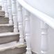 White marble railings and balusters