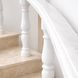 White marble railings and balusters