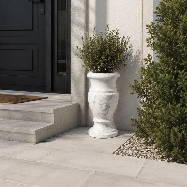 Natural Volakas Marble Vase