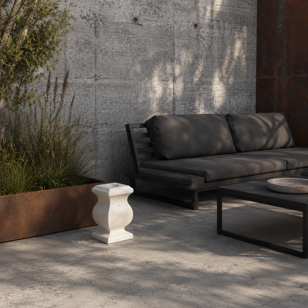 Decorative White Marble Vase