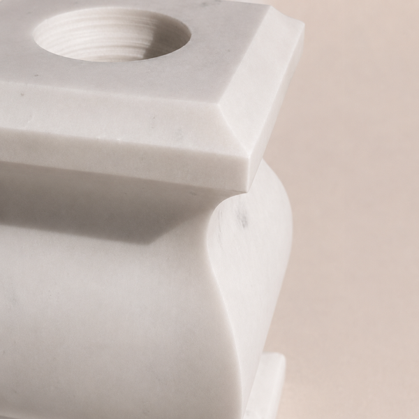 Decorative White Marble Vase