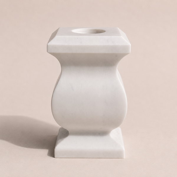 Decorative White Marble Vase
