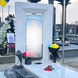 Marble Frame Headstone in White Marble №1