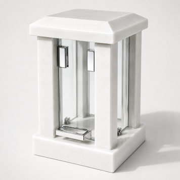 White Marble Memorial Lantern